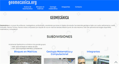 Desktop Screenshot of geomecanica.org