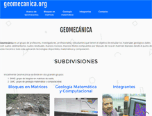 Tablet Screenshot of geomecanica.org